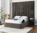 Gordon Wide Extended Panel Headboard Fabric Bed