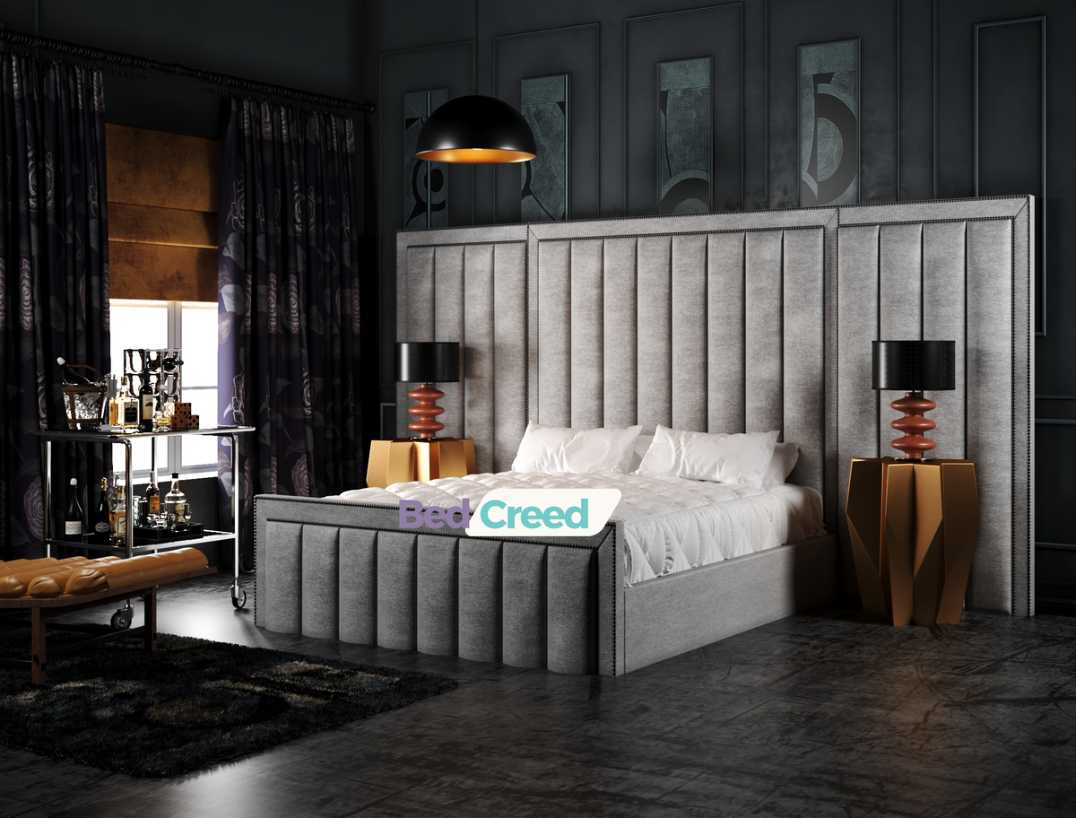 Sentorini Wide Extended Oversized Headboard Bed Bed Creed