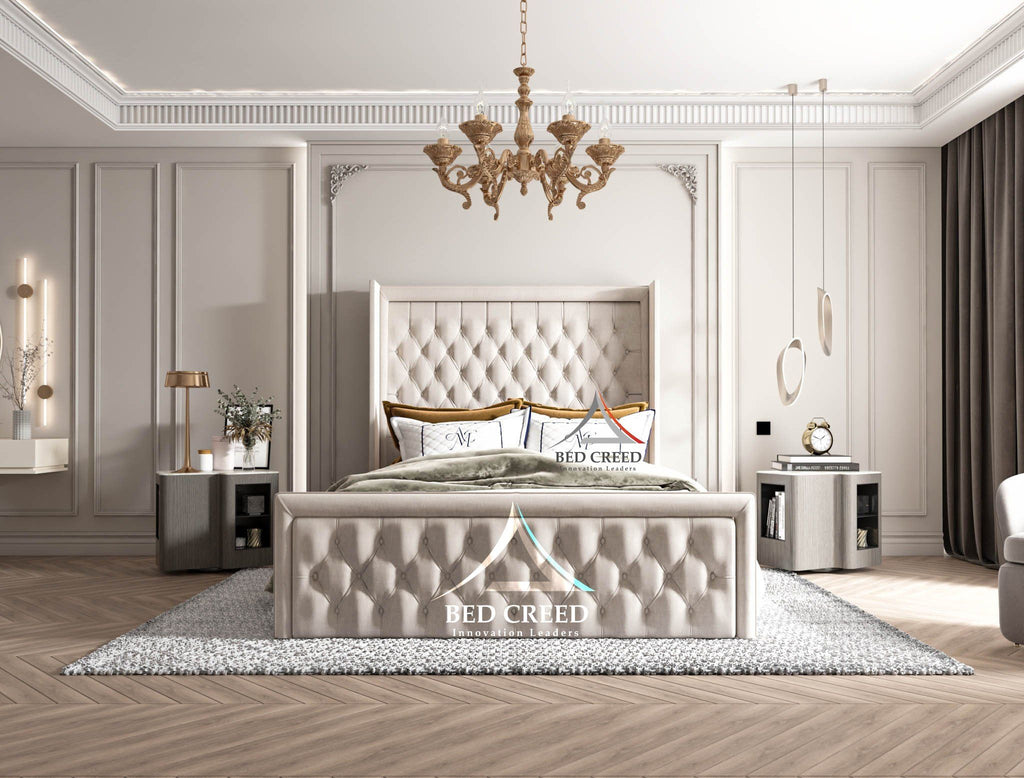 Orlando Square Wingback Bed - Bed Creed