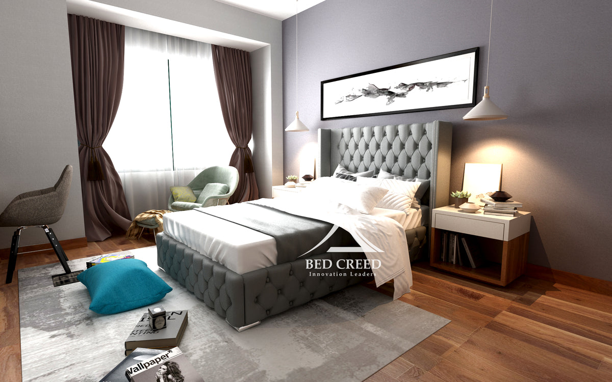 Fella Designer Winged Bed Bed Creed