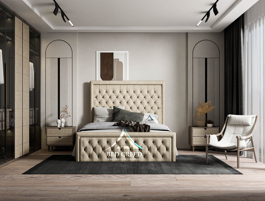 Gatsby Tall Headboard Upholstered Bed