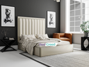 Harmin Stripe Line Panel Bed