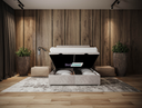 Cupid Chesterfield Sleigh Scroll Divan Ottoman Bed