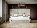 Clein Wide Headboard Upholstered Bed