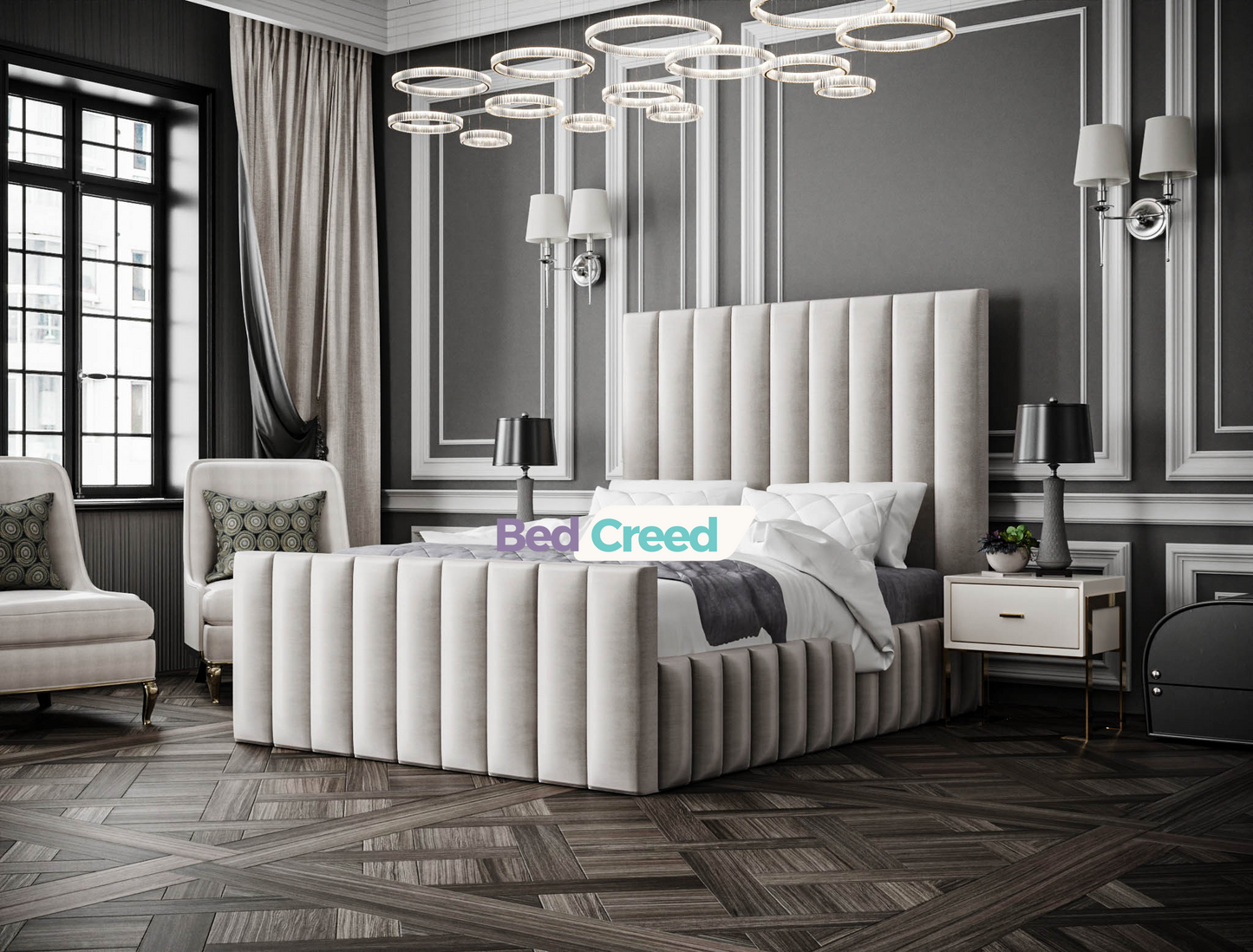 Tamaris Full Panelled Chesterfield Bed