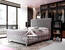 Joyce Upholstered Chesterfield Sleigh Bed | My Prestige Living
