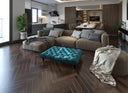 Square Chesterfield Coffee Table Footstool