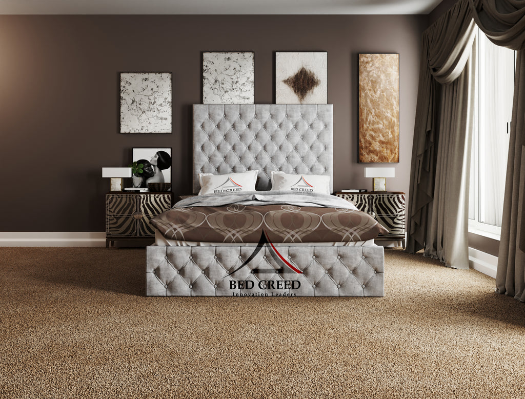 High Headboard Mage Chesterfield Bed - Bed Creed