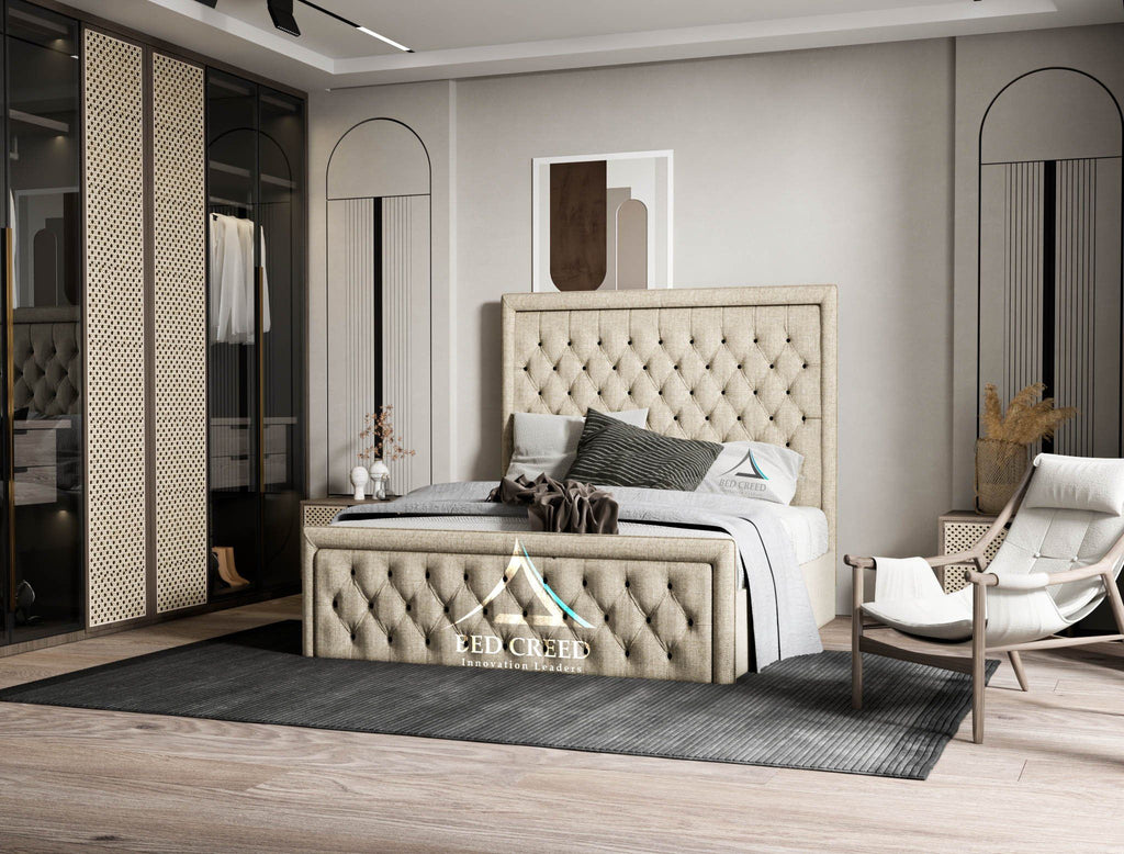 Gatsby Tall Headboard Upholstered Bed