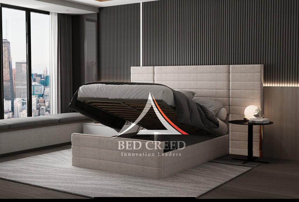 Alexander Wide Headboard Upholstered Bed