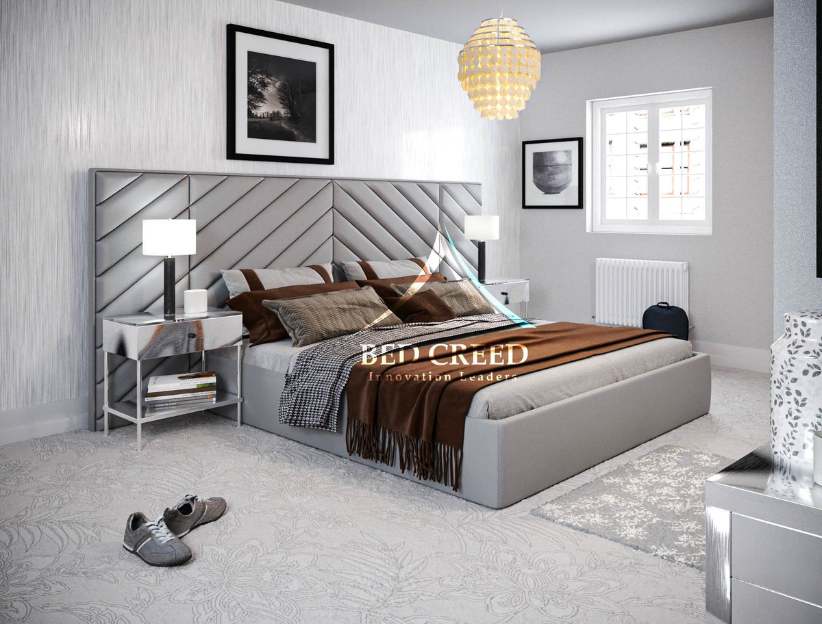 Alure Chesterfield Cross Panel Bed Bed Creed